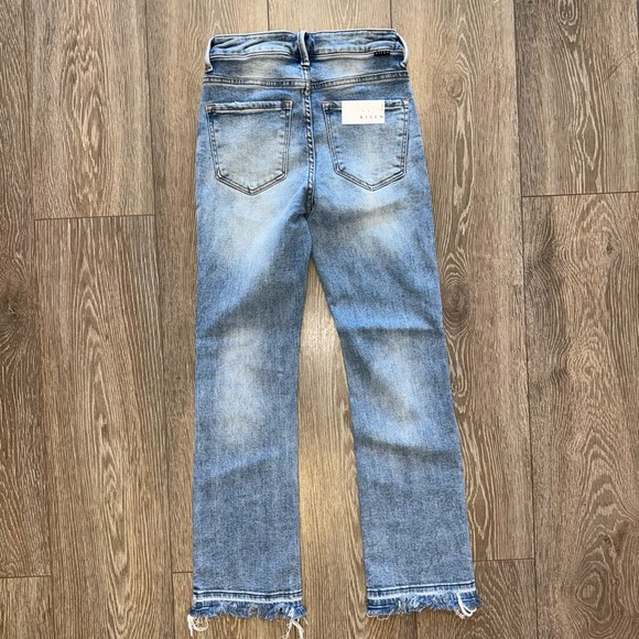 RISEN RDP5636 HIGH RISE DISTRESSED STRAIGHT FIT JEANS - Picture 6 of 7